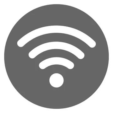 WIFI Icon gray Illustrazione stock