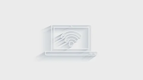 Wifi icon isolated on white background. Accounting symbol. Business, education Видео 151526732
