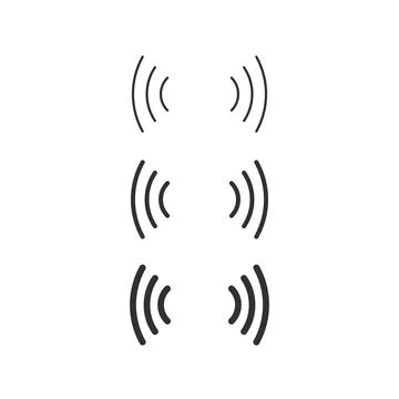 Wifi icon set. Wireless wi-fi network sign. Internet symbol. Linear outline icon Stock Illustration