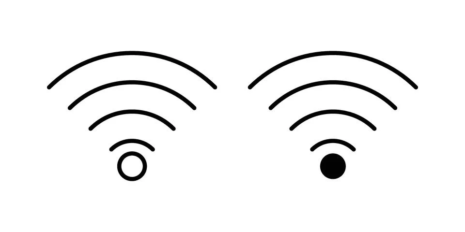 Wifi icon vector design illustrations Stock Illustration