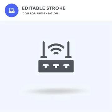 Wifi icon vector, filled flat sign, solid pictogram isolated on white, logo i Stock Illustration