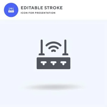 Wifi icon vector, filled flat sign, solid pictogram isolated on white, logo 스톡 일러스트