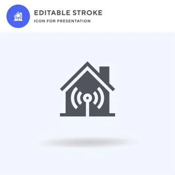 Wifi icon vector, filled flat sign, solid pictogram isolated on white, logo Stock Illustration