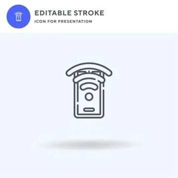 Wifi icon vector, filled flat sign, solid pictogram isolated on white, logo Illustrazione stock