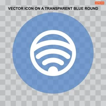 WIFI Icon Vector flat design style Stock Illustration