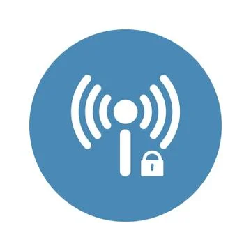 WIFI Icon Vector flat design style Stock Illustration