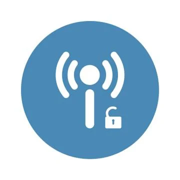 WIFI Icon Vector flat design style Stock Illustration