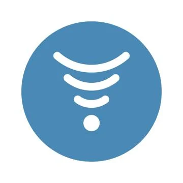 WIFI Icon Vector flat design style Stock Illustration