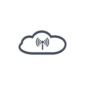 WIFI Icon Vector flat design style Stock Illustration