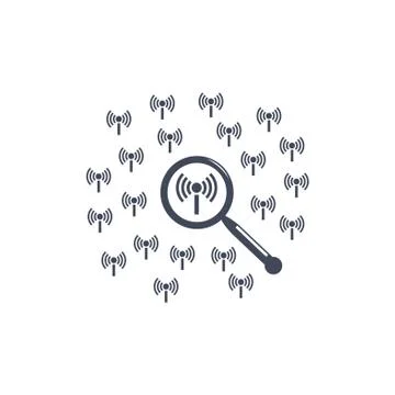 WIFI Icon Vector flat design style Stock Illustration