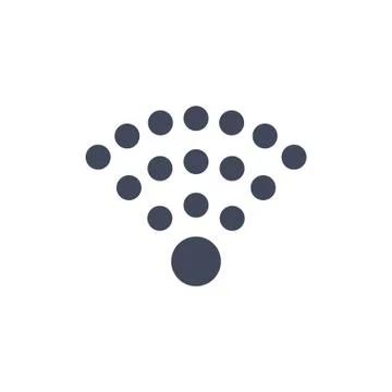 WIFI Icon Vector flat design style Stock Illustration
