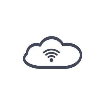 WIFI Icon Vector flat design style Stock Illustration