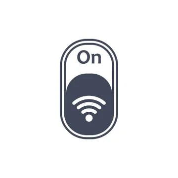 WIFI Icon Vector flat design style Stock Illustration