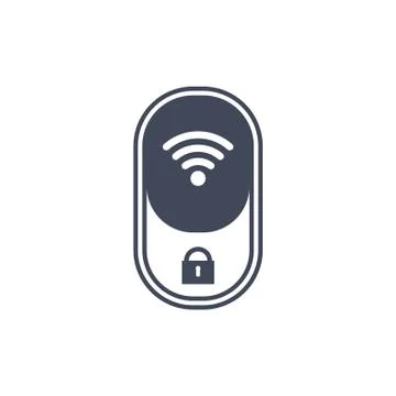 WIFI Icon Vector flat design style Stock Illustration