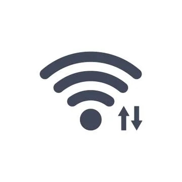 WIFI Icon Vector flat design style Stock Illustration