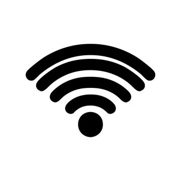 Wifi icon vector. Wireless network symbol. Internet vector sign. Stock Illustration