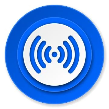 Wifi icon, wireless network sign. Stock Illustration