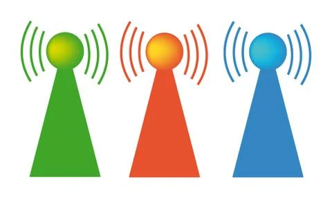 Wifi icons Stock Illustration