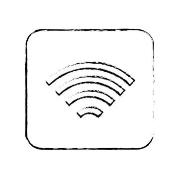 WiFi internet area Stock Illustration