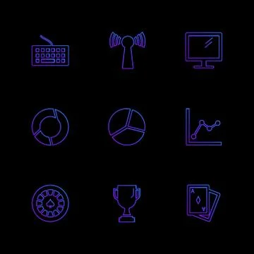 Wifi , internet , connectivity , pie chart , network , eps icons set vector 스톡 일러스트