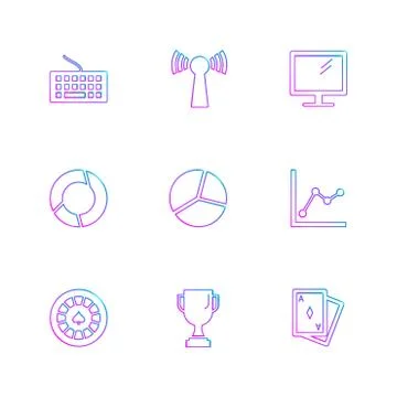 Wifi , internet , connectivity , pie chart , network , eps icons set vector 스톡 일러스트