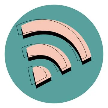 Wifi internet icon in comic style, Wifi router icon cartoon vector Stock Illustration