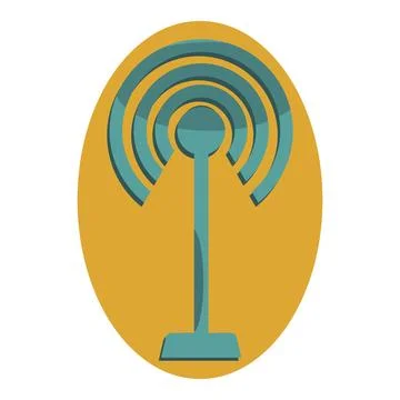 Wifi internet icon in comic style, Wifi router icon cartoon vector Stock Illustration
