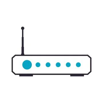 Wifi internet modem 스톡 일러스트