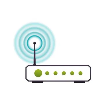 Wifi internet modem Stock Illustration