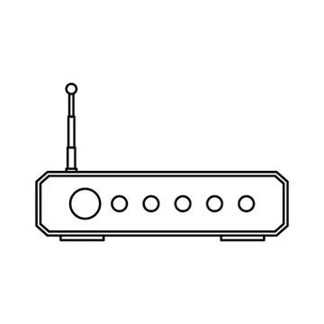 Wifi internet modem 스톡 일러스트