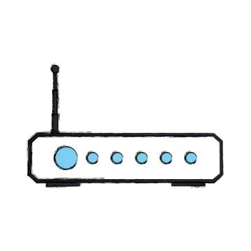 Wifi internet modem 스톡 일러스트