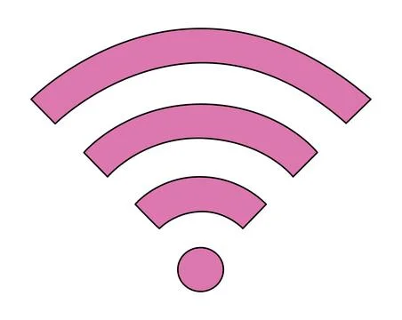 WIFI isolated on a white background Stock Illustration