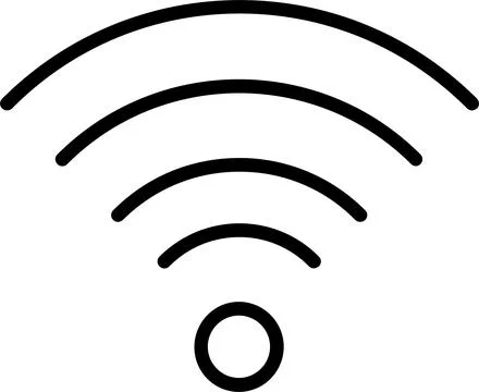 Wifi Line Icon Design Stock Illustration