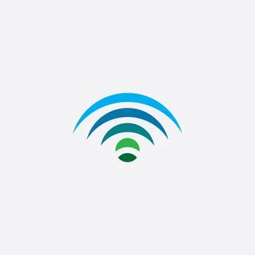 Wifi logo design element icon vector Stock Illustration