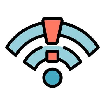 Wifi lost connection icon vector flat Stock Illustration