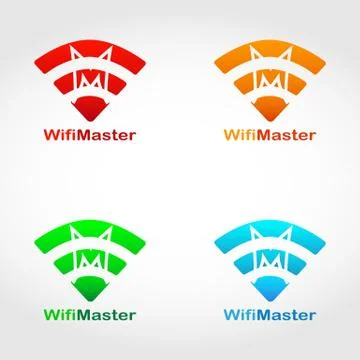 WIFI MASTER LOGO 6 Stock Illustration