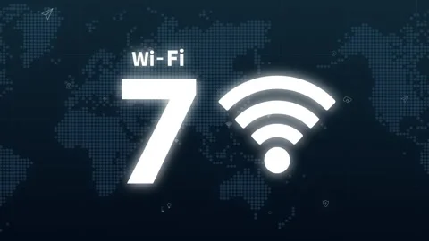 Wifi mobile communication and wireless network technology on  digital backg.. Stock Footage 268385278