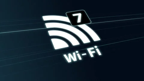 Wifi mobile communication and wireless network technology on  digital backg.. Stock Footage 269281253