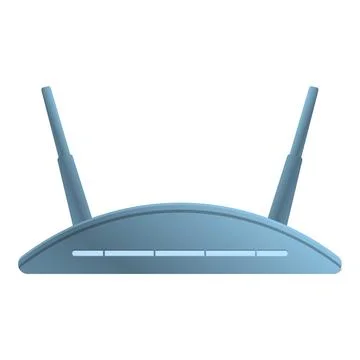 Wifi modem network icon, cartoon style Stock Illustration