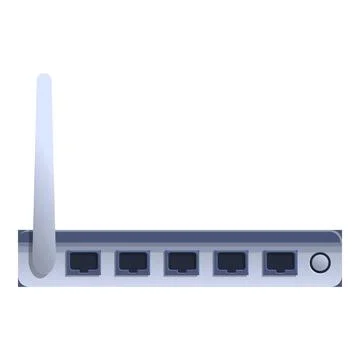 Wifi modem network lan port icon, cartoon style 스톡 일러스트