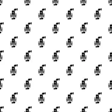 Wifi pattern seamless vector Stock Illustration