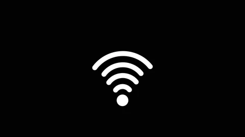 Wifi point connection icon with a changing level of signal Vidéo 139374553