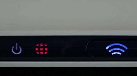Wifi powering up Vídeo Stock 25107128