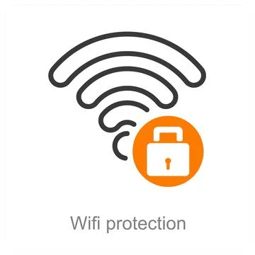 Wifi protection Stock Illustration