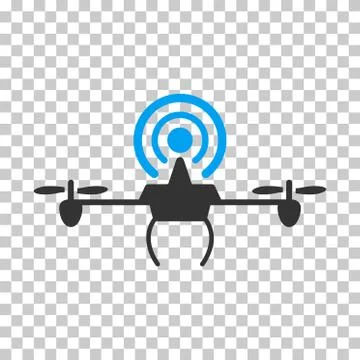 Wifi Repeater Drone Vector Icon Stock Illustration