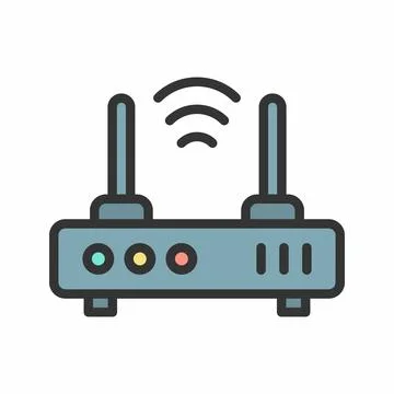 Wifi Router icon vector image. Stock Illustration