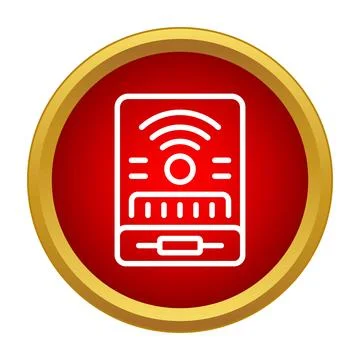 Wifi router modem icon for internet network connectivity Stock Illustration