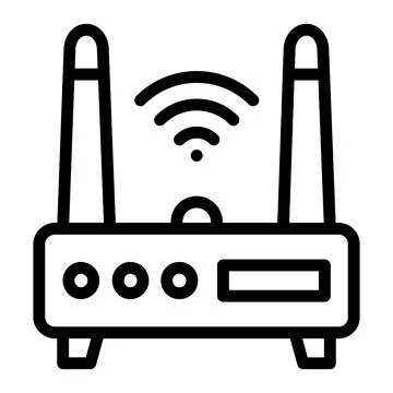 Wifi router Vector Icon Design Illustration Stock Illustration