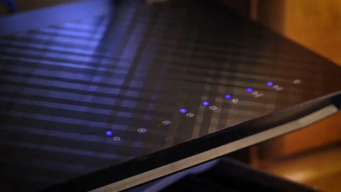 Wifi RouterLights Stock-Footage 153490663