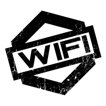 Wifi rubber stamp Stock-Illustration